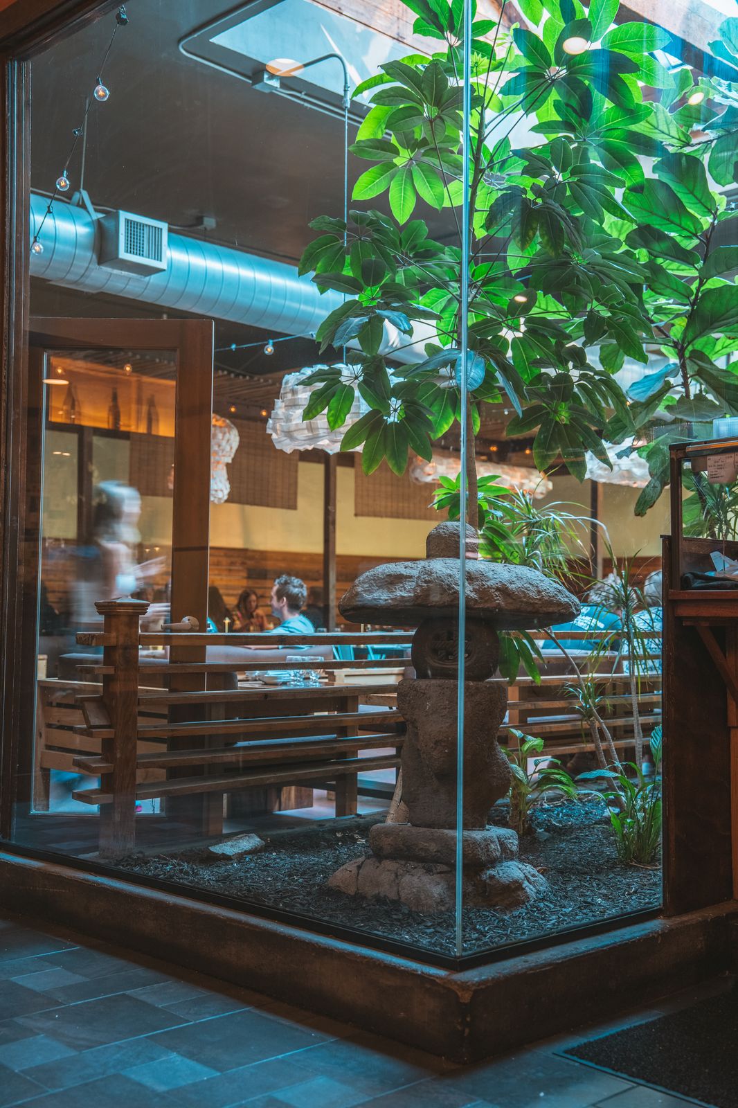 Indoor photo — restaurant courtyard
